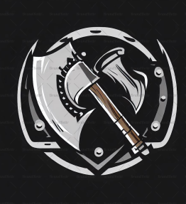 Wikingeraxt und Schild